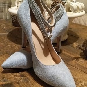 Baby blue heels